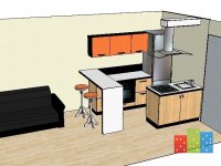 проект кухни с барной стойкой в квартире студии.jpg